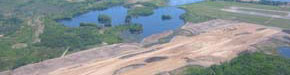 Aerial Photo of the Brainerd Airport Crosswind Runway