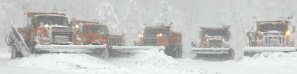 MnDOT snow plow on a highway