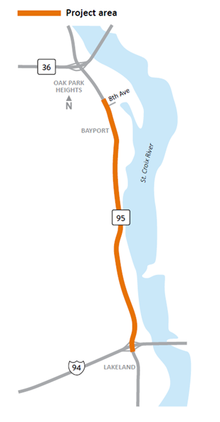An overview of the Hwy 95 project in Bayport