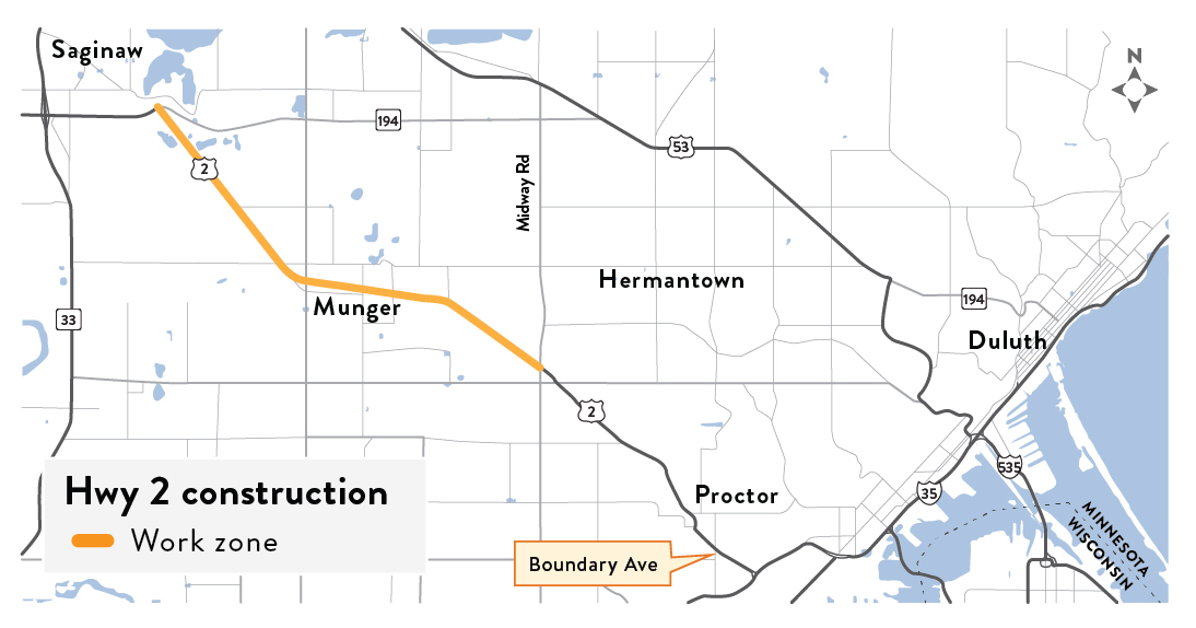 A rendering of the Hwy 2 project.