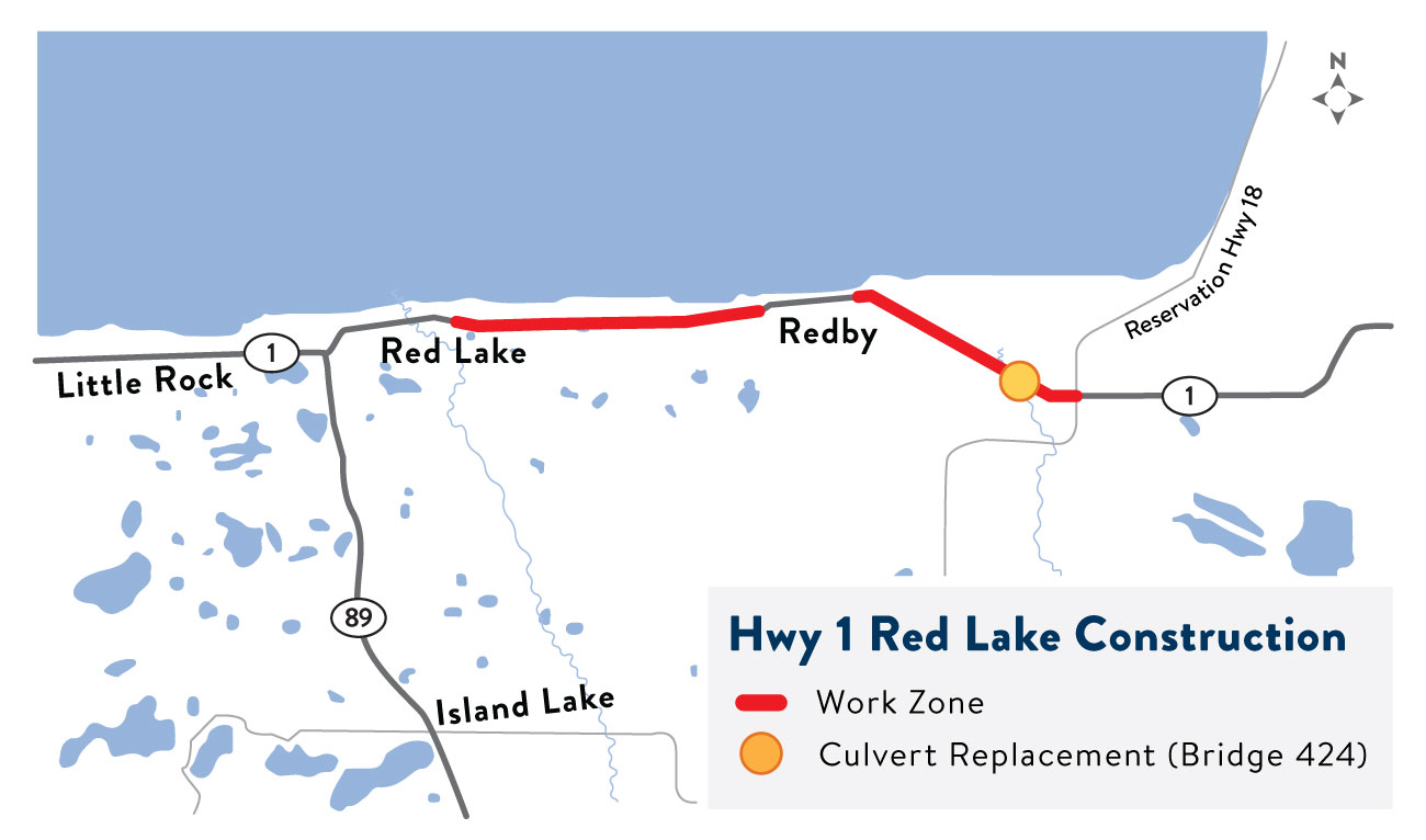 Highway 1 Red Lake Project Map