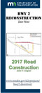 Hwy 11 Baudette Construction Project Brochure brochure