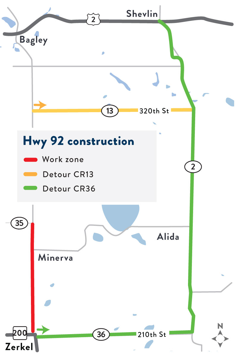 Highway 92 Zerkel Project Map