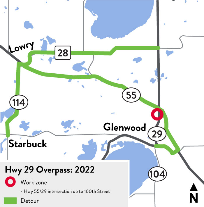 Hwy 29 overpass near Glenwood MnDOT