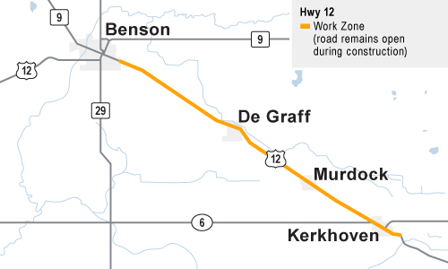 Hwy 12 project map