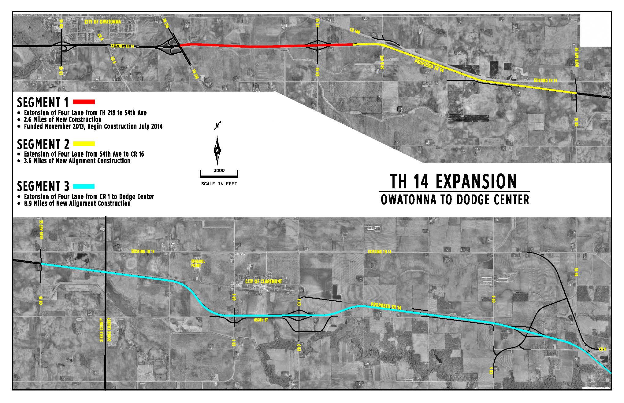 Hwy 14 from Owatonna to Dodge Center MnDOT