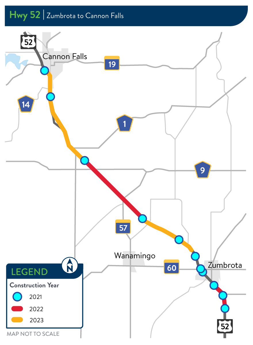 Hwy 52 Southbound Improvements Mndot