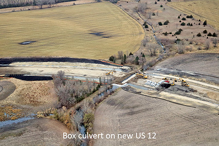 Box culvert on new US 12