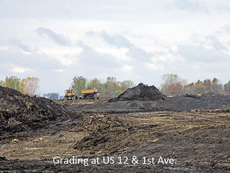 Grading at US 12 and 1st Avenue