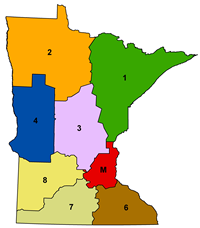 MnDOT District Map