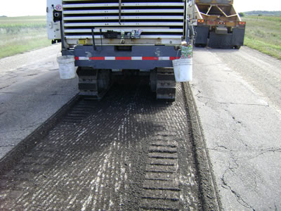 view of road after milling