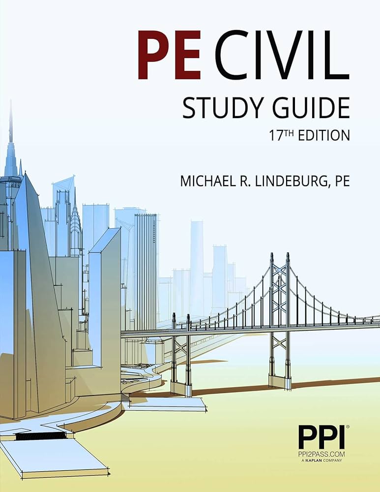 Over of "PE Civil Study Guide," by Michael R. Lindberg