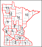 Township district boundary map