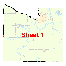 Blue Earth County image map with link to county map