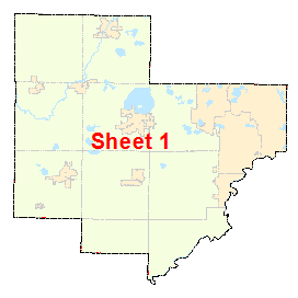 Carver County image map with link to county map