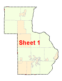 Chisago County image map with link to county map