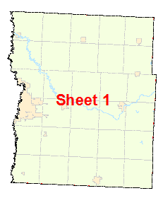 Clay County image map with link to county map