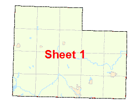 Cottonwood County image map with link to county map