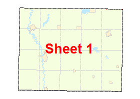 Faribault County image map with link to county map