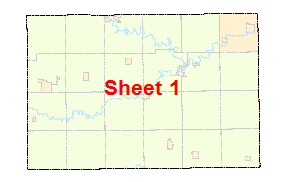 Fillmore County image map with link to county map