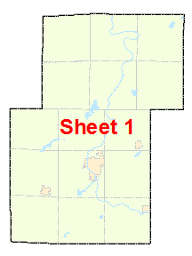 Kanabec County image map with link to county map