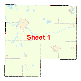 McLeod County image map with link to county map