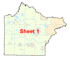 Wright County image map with link to county map