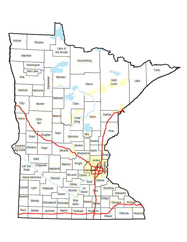 state map of Minnesota counties