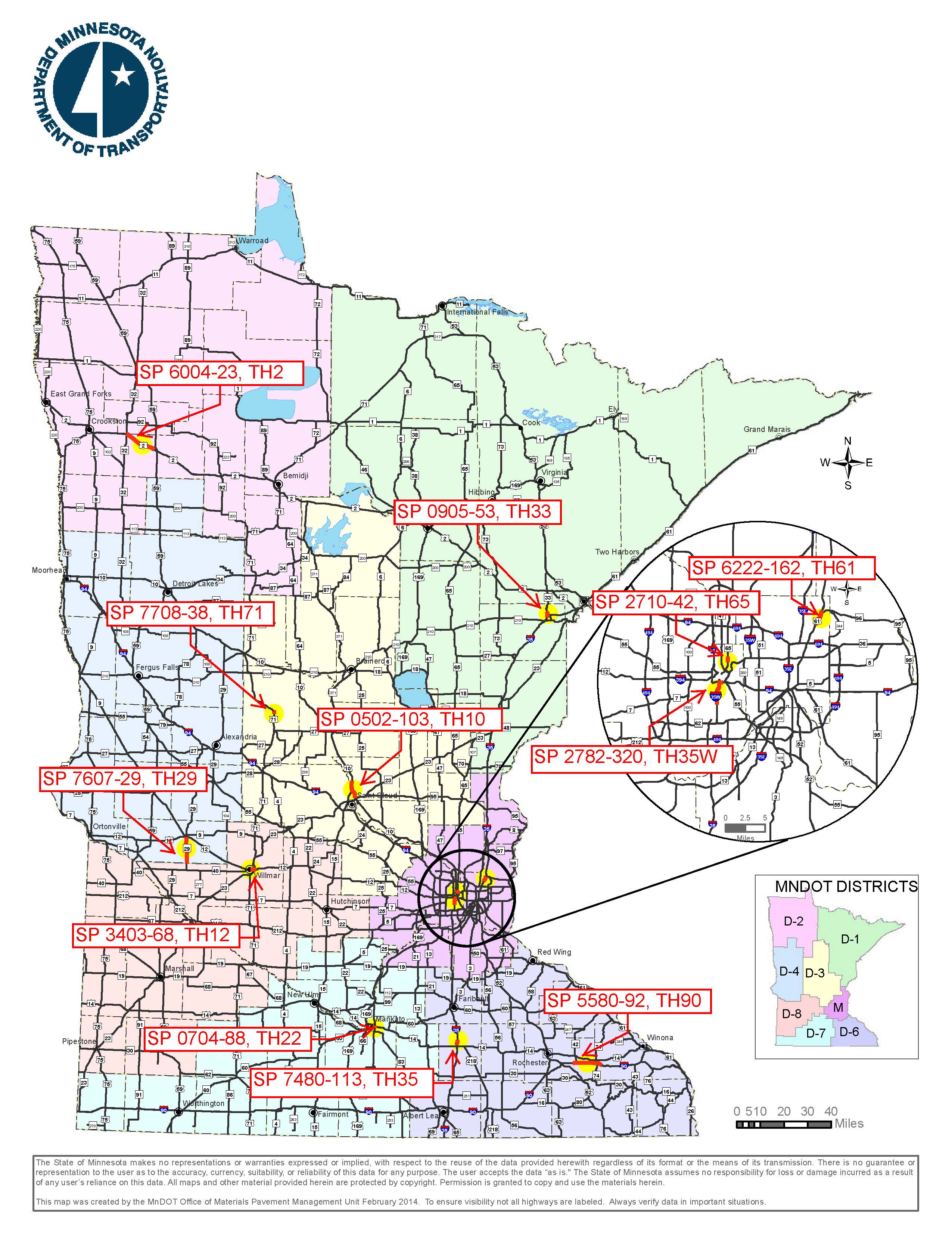 Pilot Project Map