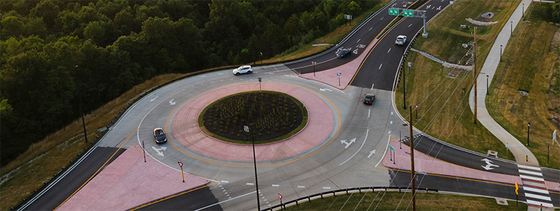 Full size roundabout example