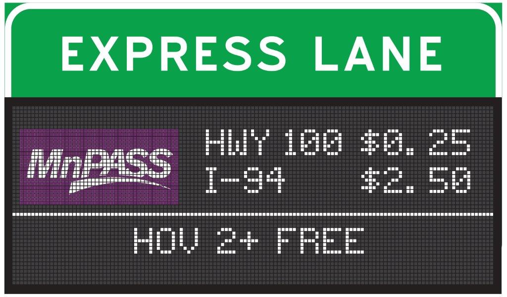 MnPASS Digital Signs