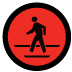 Stop for crossing pedestrians