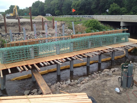 bridge construction site