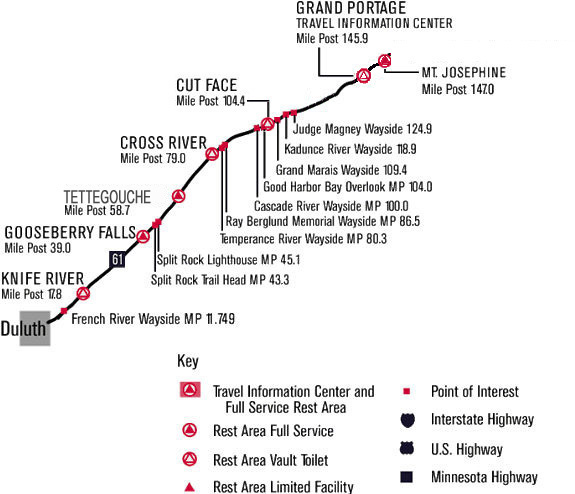 map of hwy 61