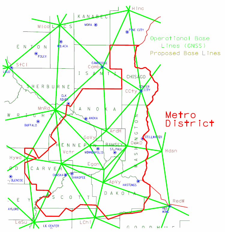cors network map - metro district