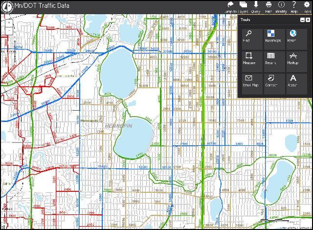 Traffic Mapping Application screen preview