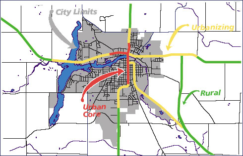 map of category assignments