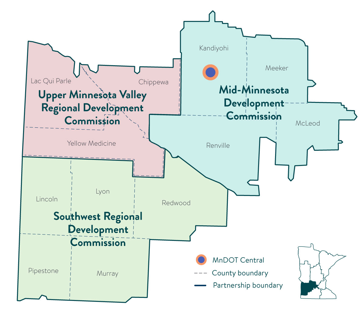 Map of Southwest Minnesota ATP