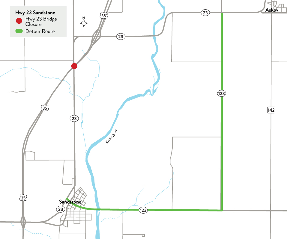 Hwy 23 Sandstone to Askov MnDOT