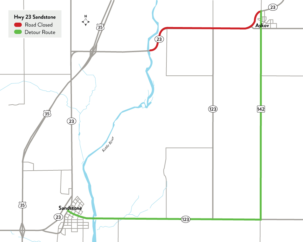 Hwy 23 Sandstone to Askov MnDOT