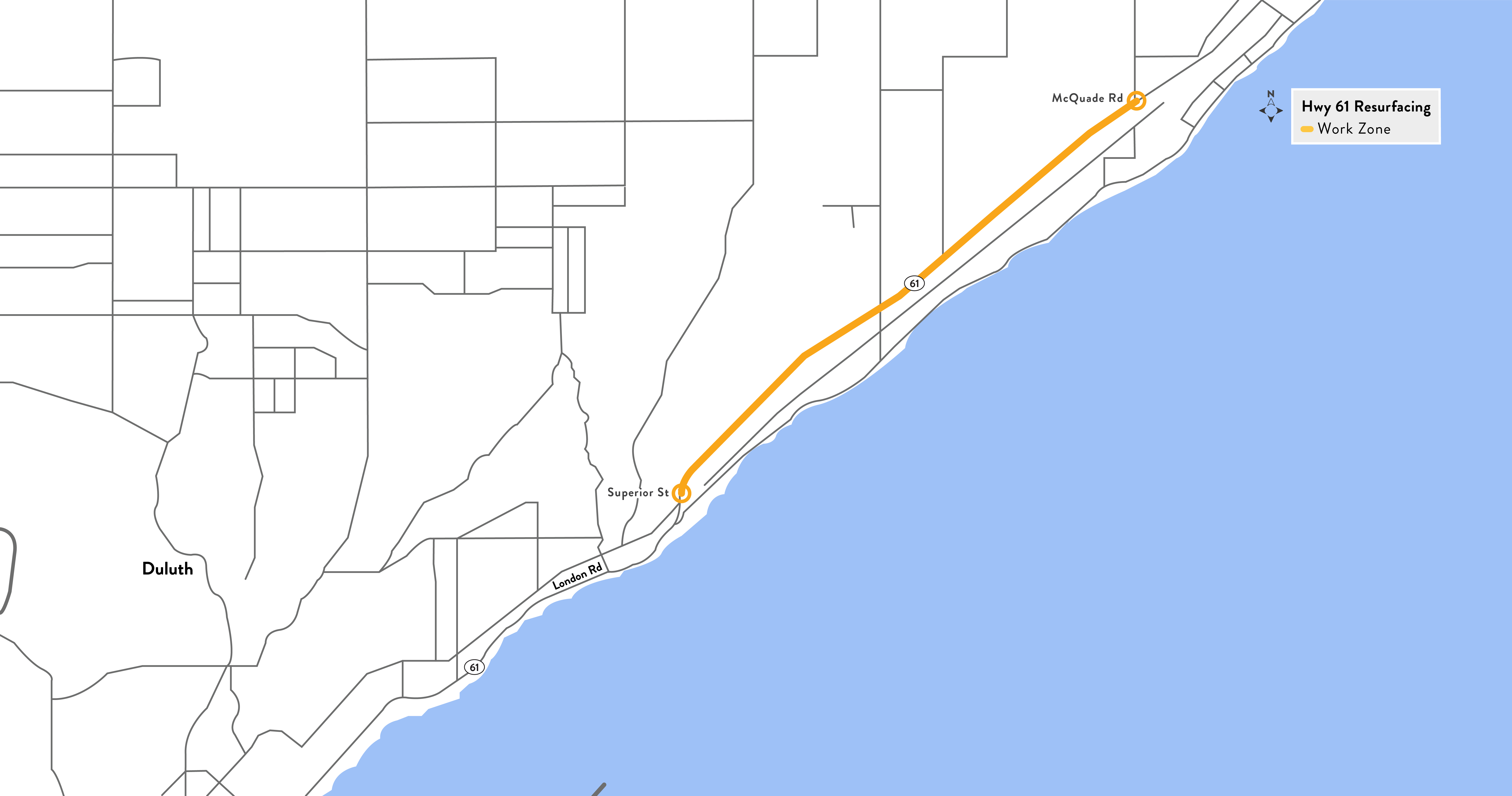 A rendering of the Hwy 61 resurfacing project project.