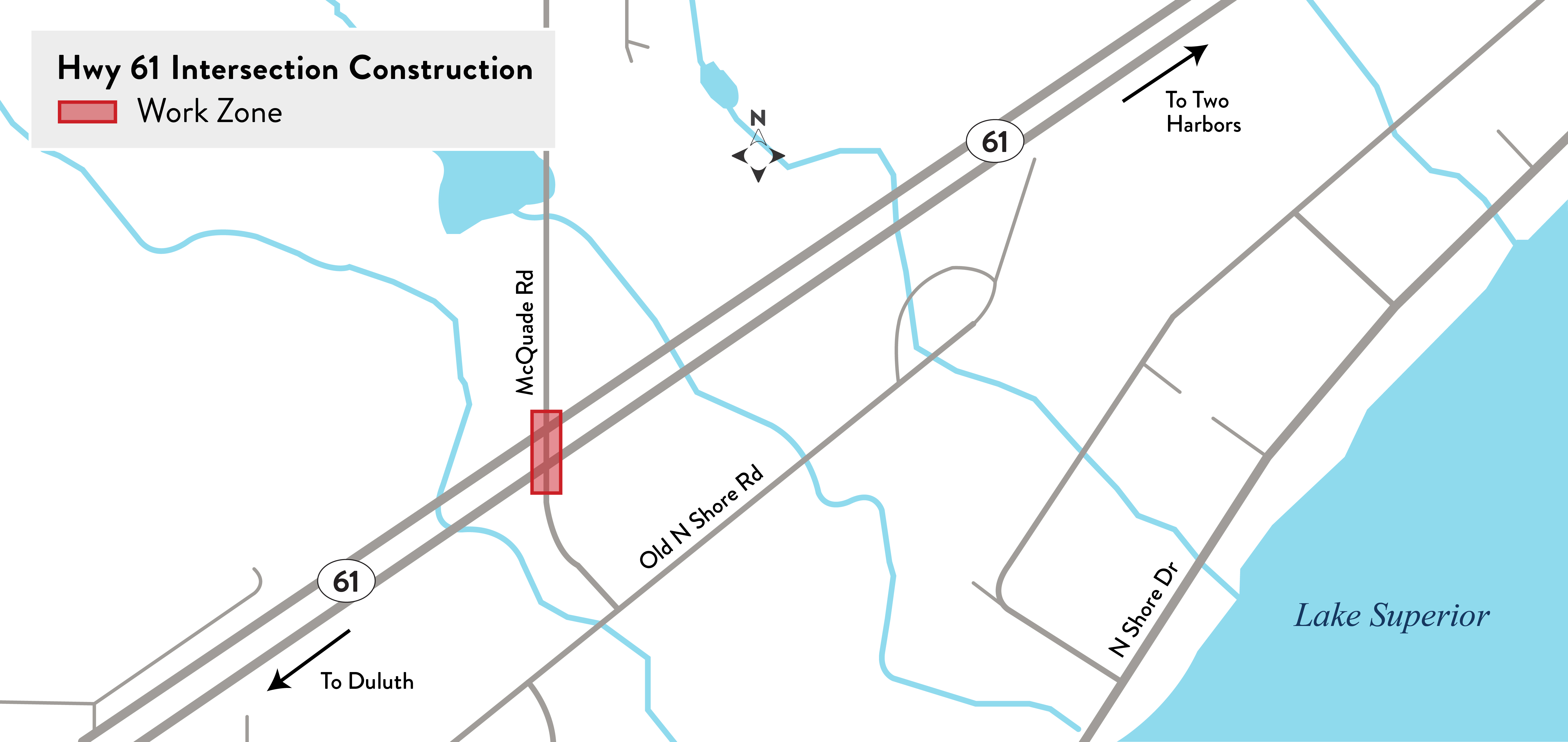 A rendering of the Hwy 61 project at McQuade Road.