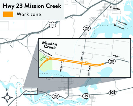 Hwy 23 project map
