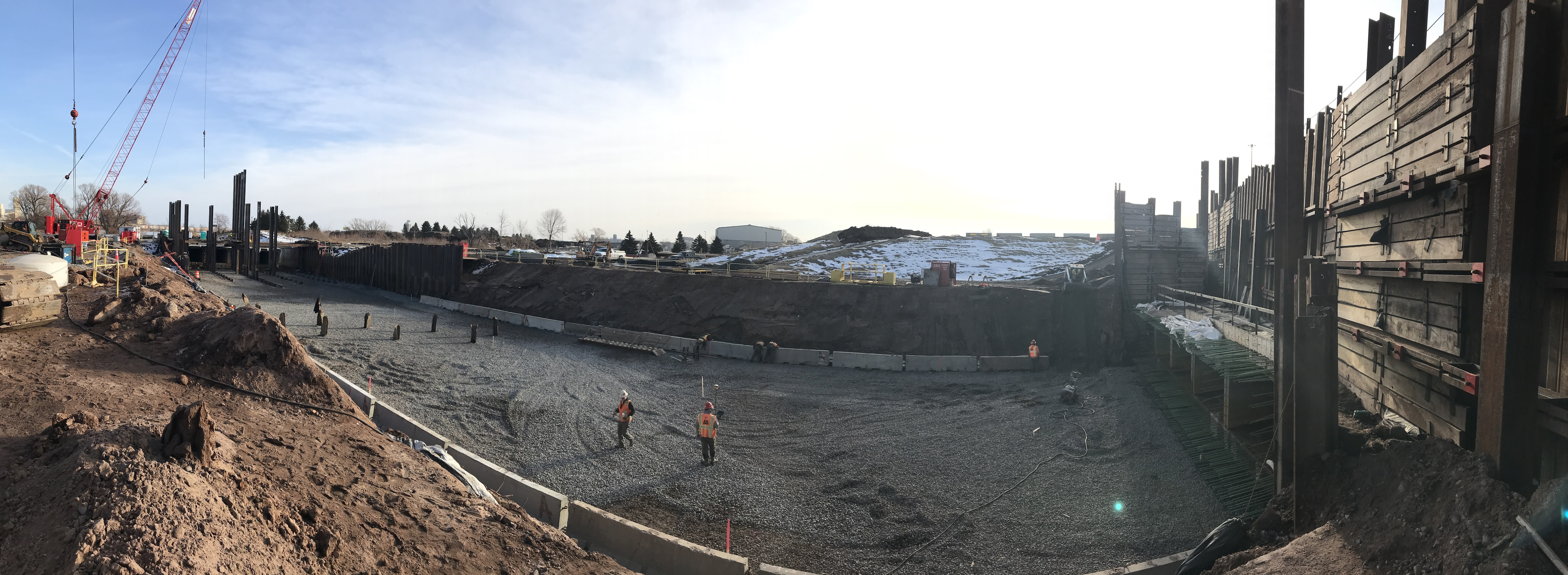Miller and Coffee Creek box culvert – construction progress of center 300 foot-long section