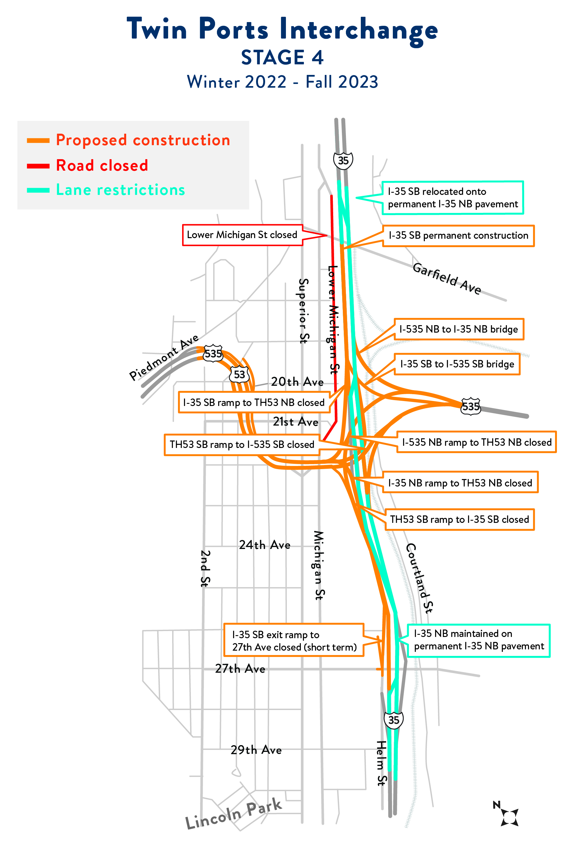 I35, I535, Hwy 53 Twin Ports Interchange Project MnDOT