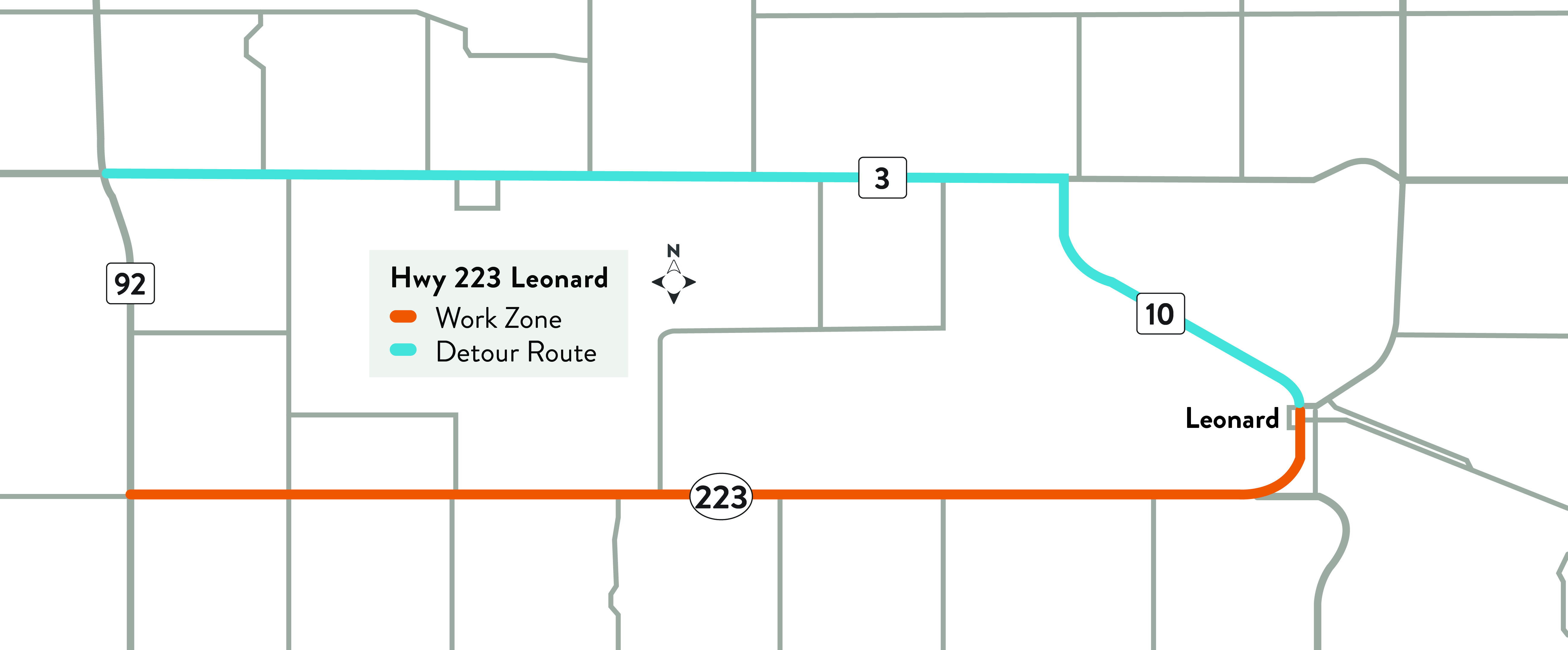 Map of study area highlighted in orange