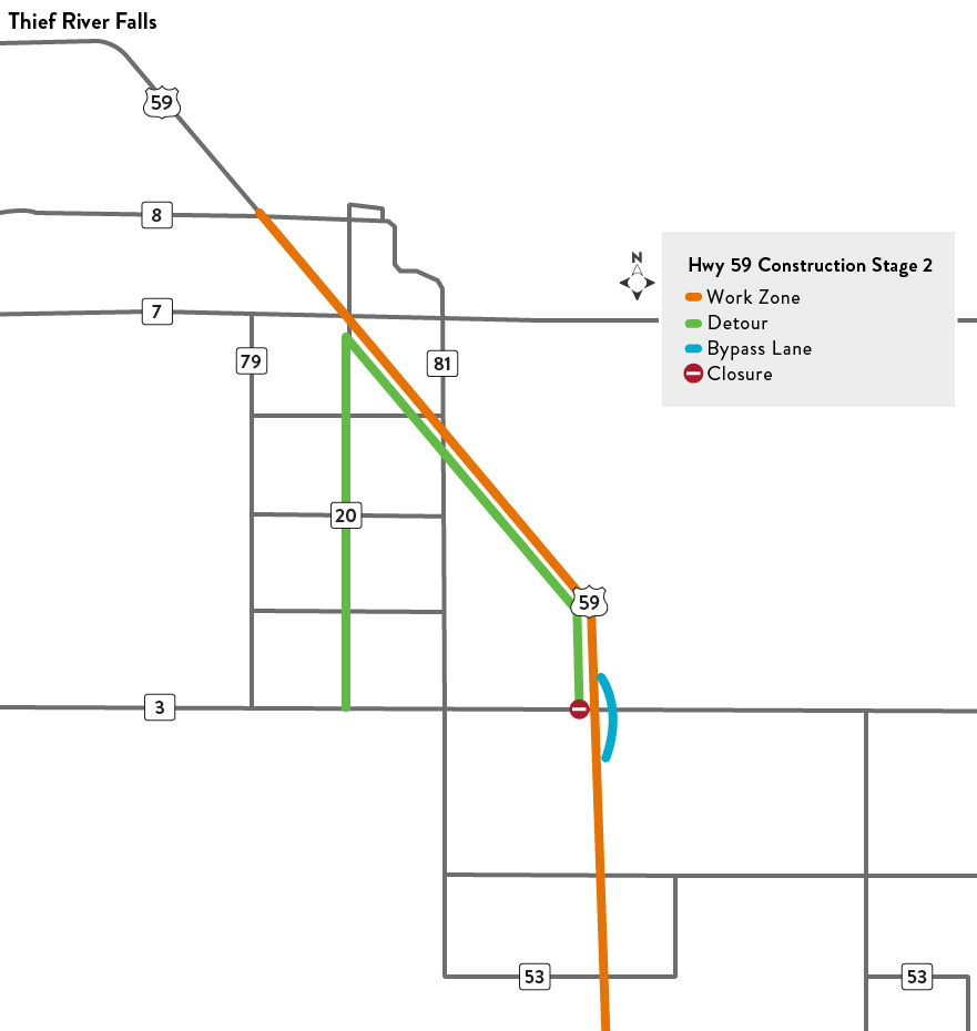 Highway 59 project map