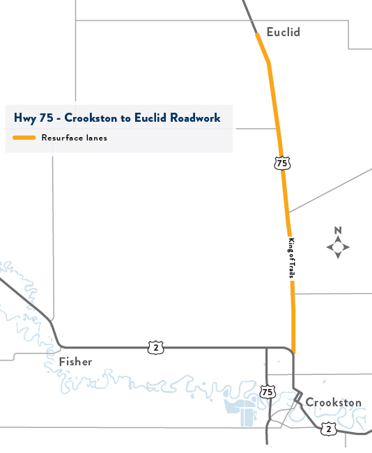 Highway 75 project map 