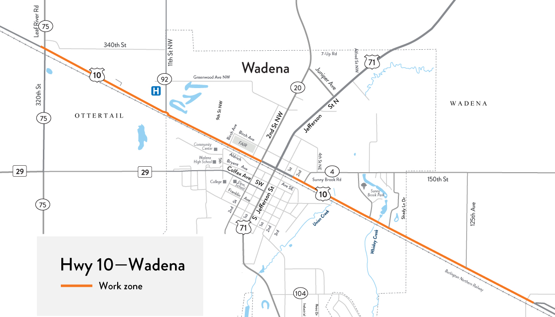 Detour map Detour map
