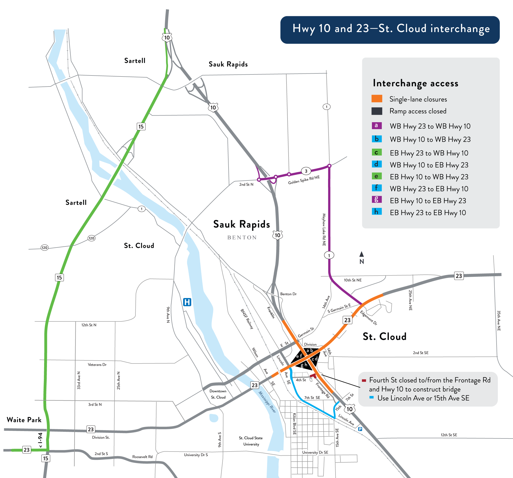 Reconstruct Hwy 10 and Hwy 23 interchange in St. Cloud Reconstruct Hwy 10 and Hwy 23 in St. Cloud